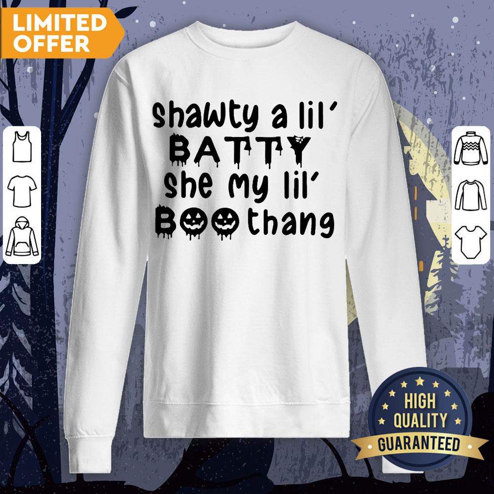 Halloween Shawty A Lil Batte She My Lil Boo Thang Shirt - Image 4