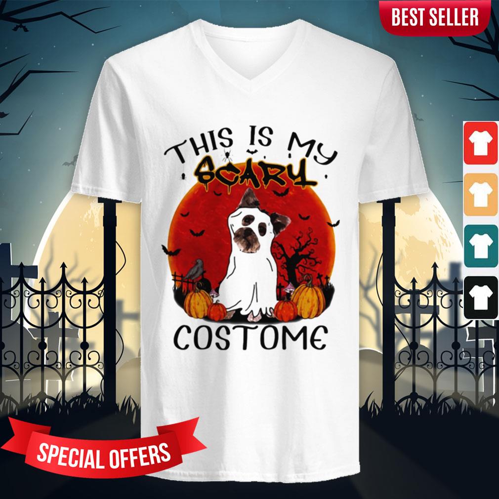 Halloween Yorkie This Is My Scary Costome Shirt - Image 2