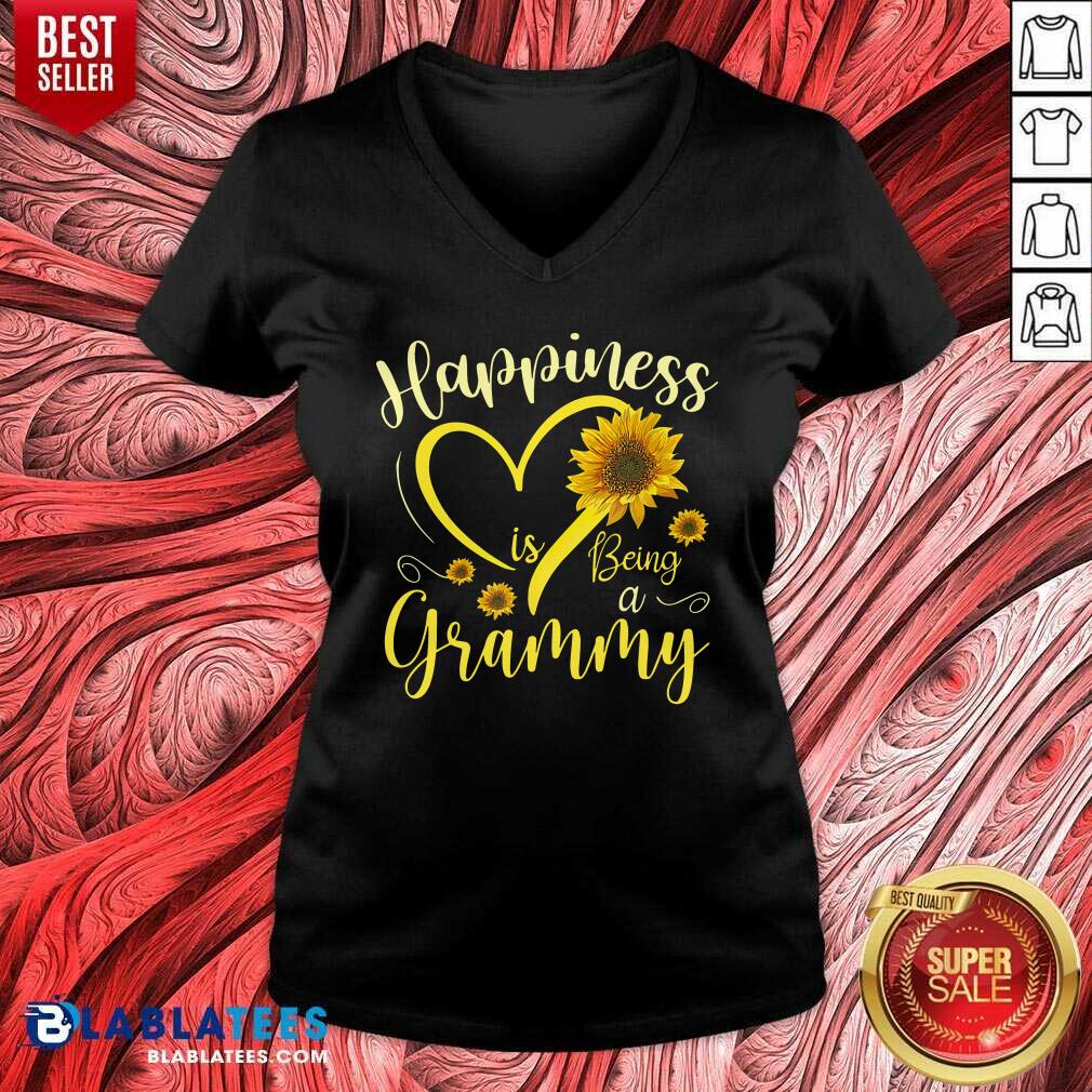 Happiness Is Being A Grammy Sunflowers Shirt - Image 2