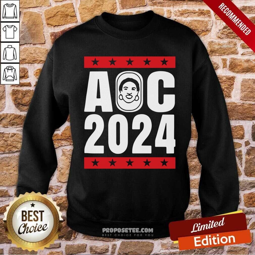 Happy Aoc Ocasio Cortez Aoc See Through Stars Shirt - Image 2
