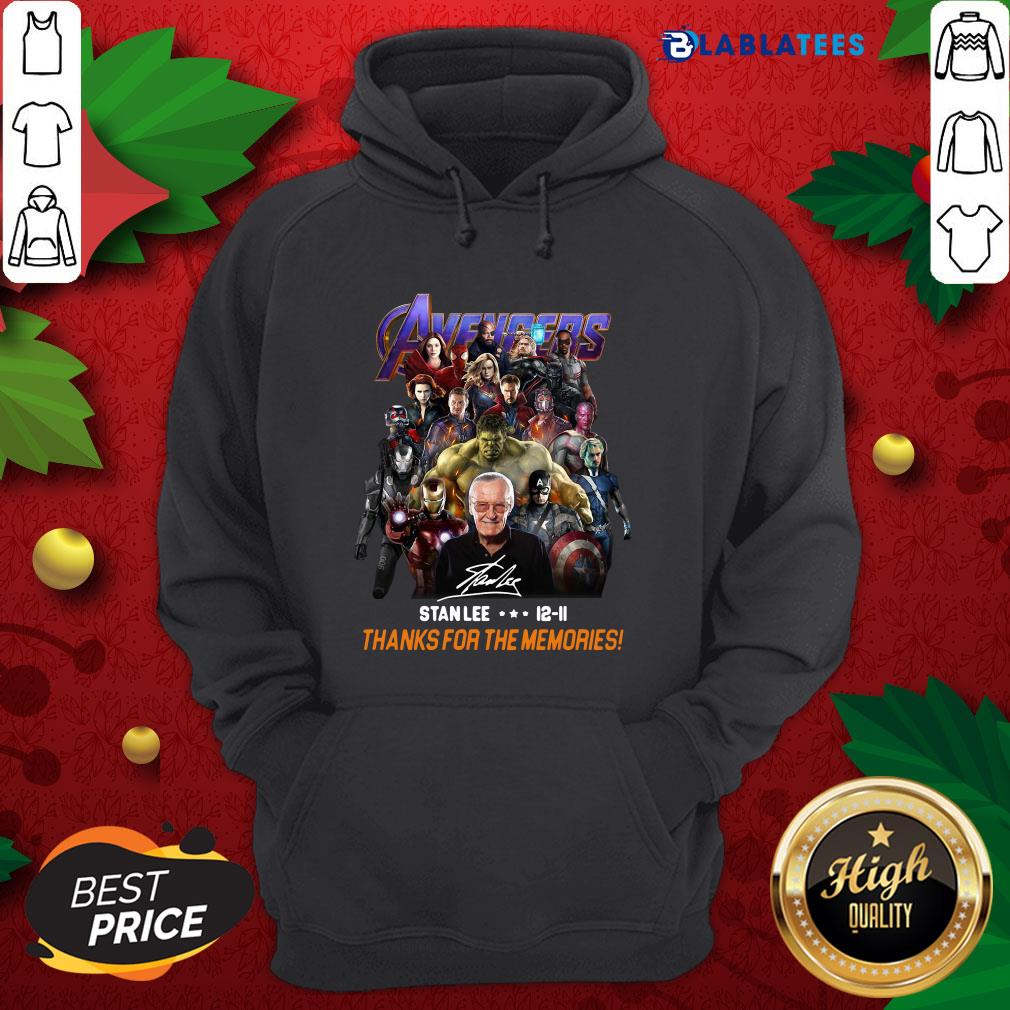 Happy Avenger Stan Lee 12-11 Thanks For The Memories Shirt - Image 5