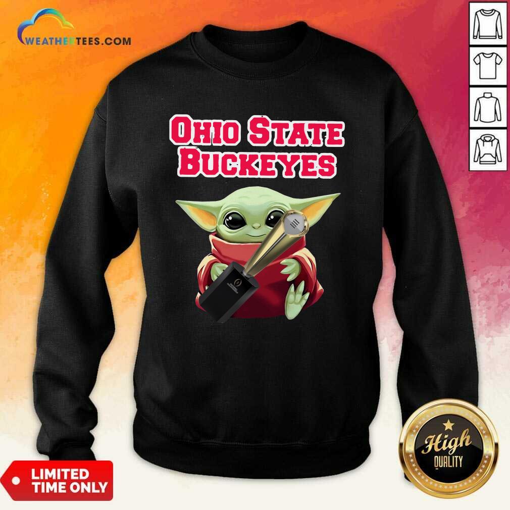 Happy Baby Yoda Ohio State Buckeyes Shirt - Image 5