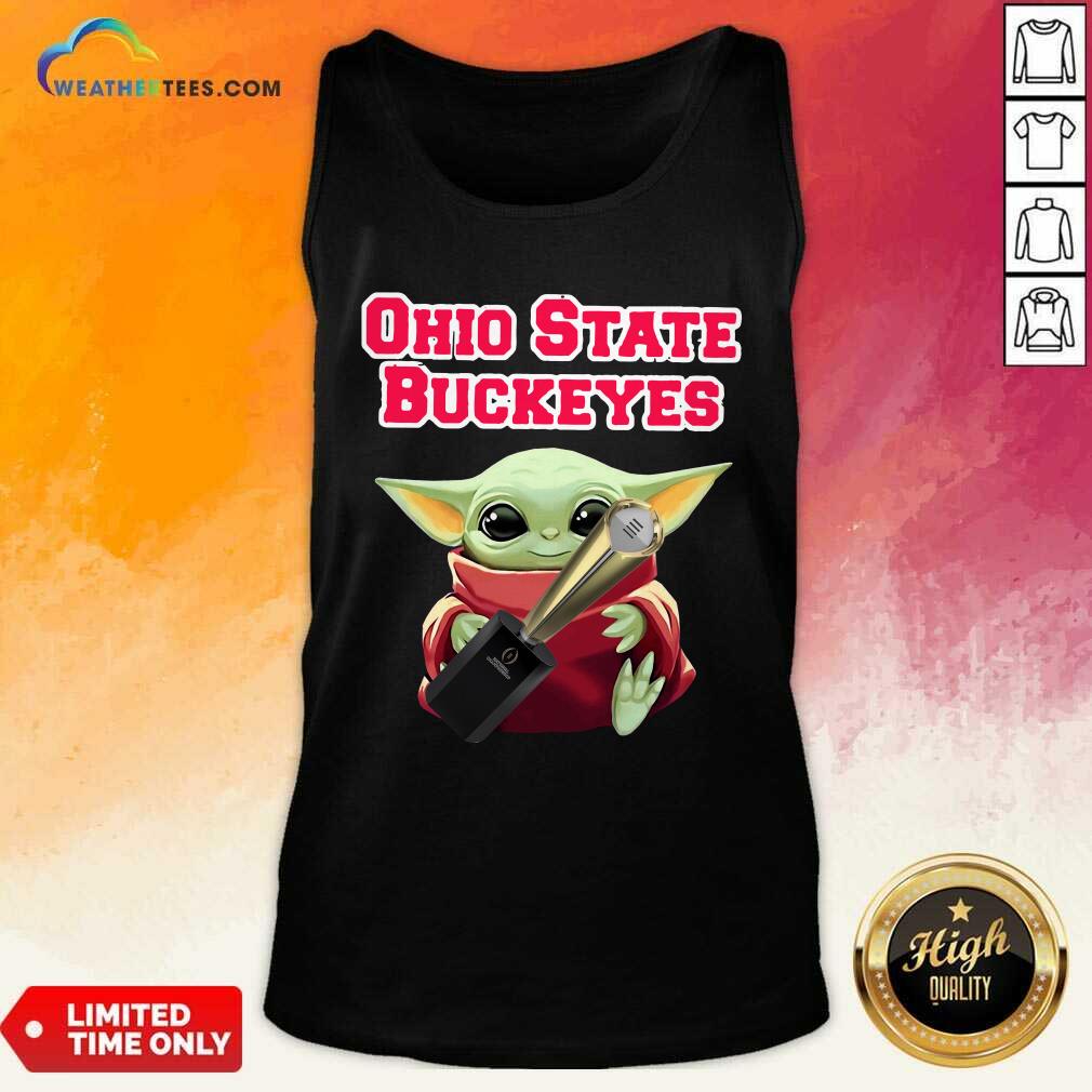 Happy Baby Yoda Ohio State Buckeyes Shirt - Image 4