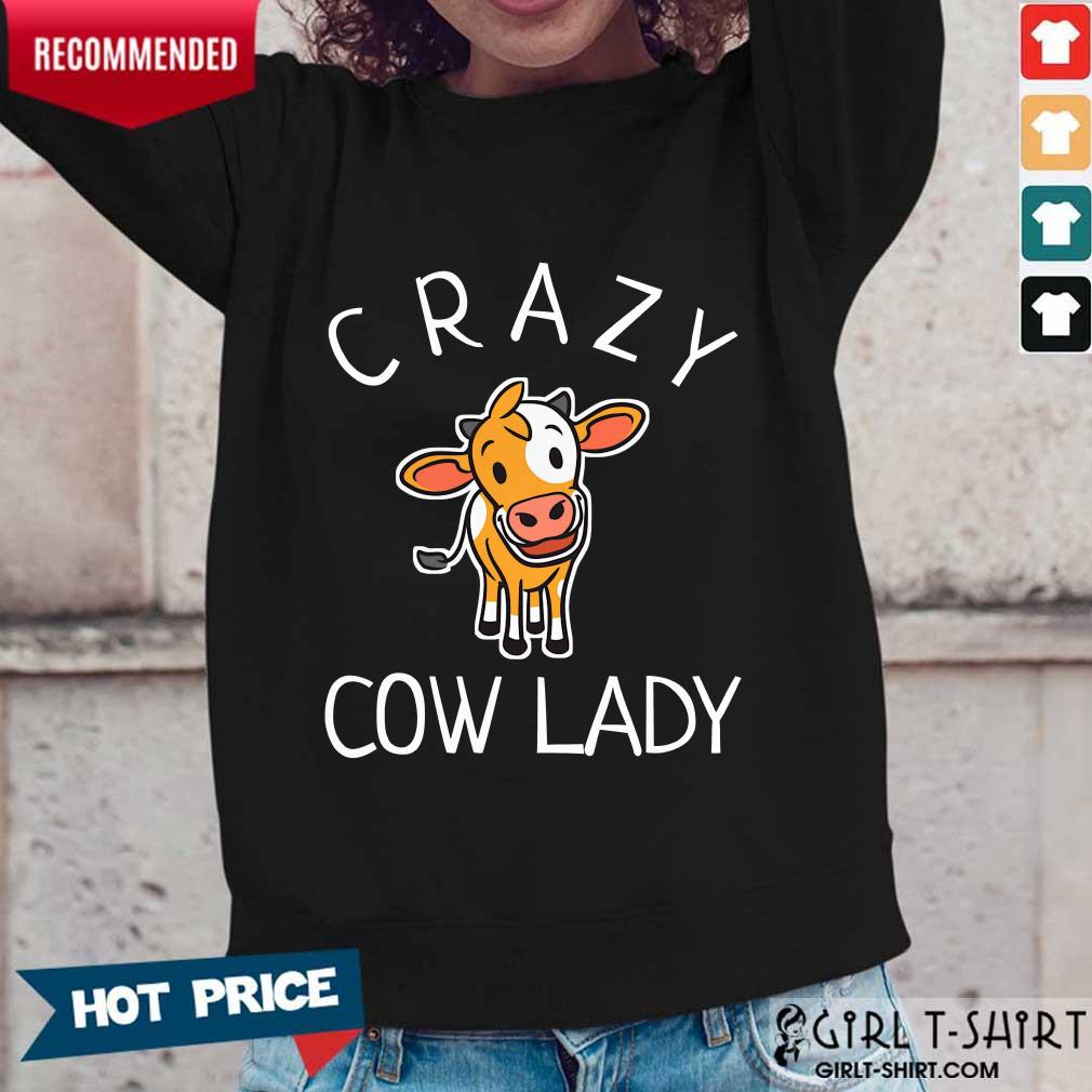 Happy Crazy Cow Lady Shirt - Image 5