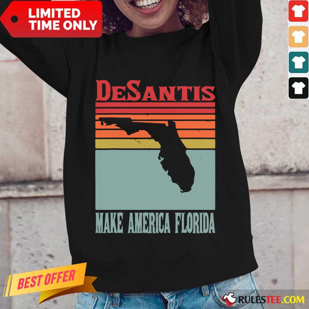 Happy Desantis Make America Florida Vintage Shirt - Image 3
