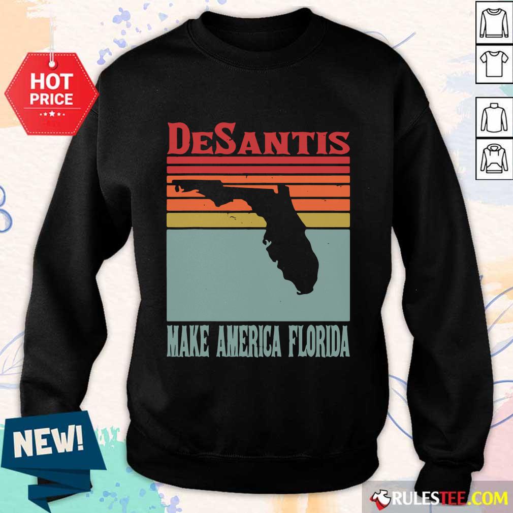 Happy Desantis Make America Florida Vintage Shirt - Image 2
