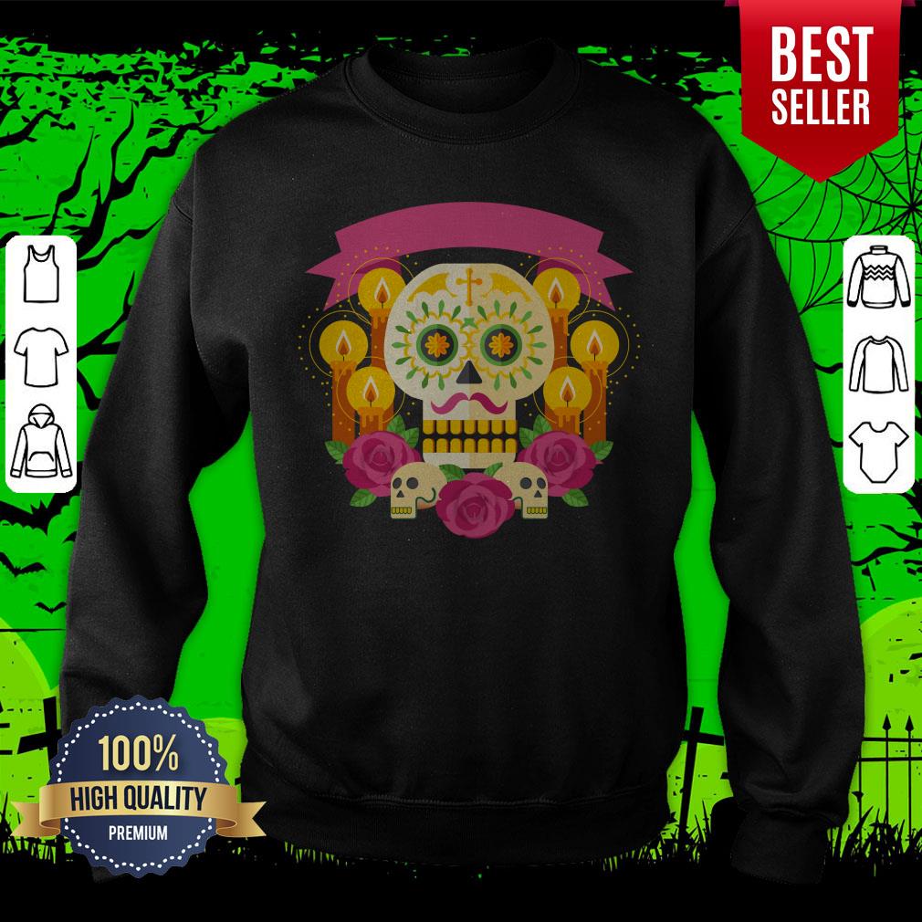 Happy Dia De Los Muertos Day Dead Sugar Skull Shirt - Image 2