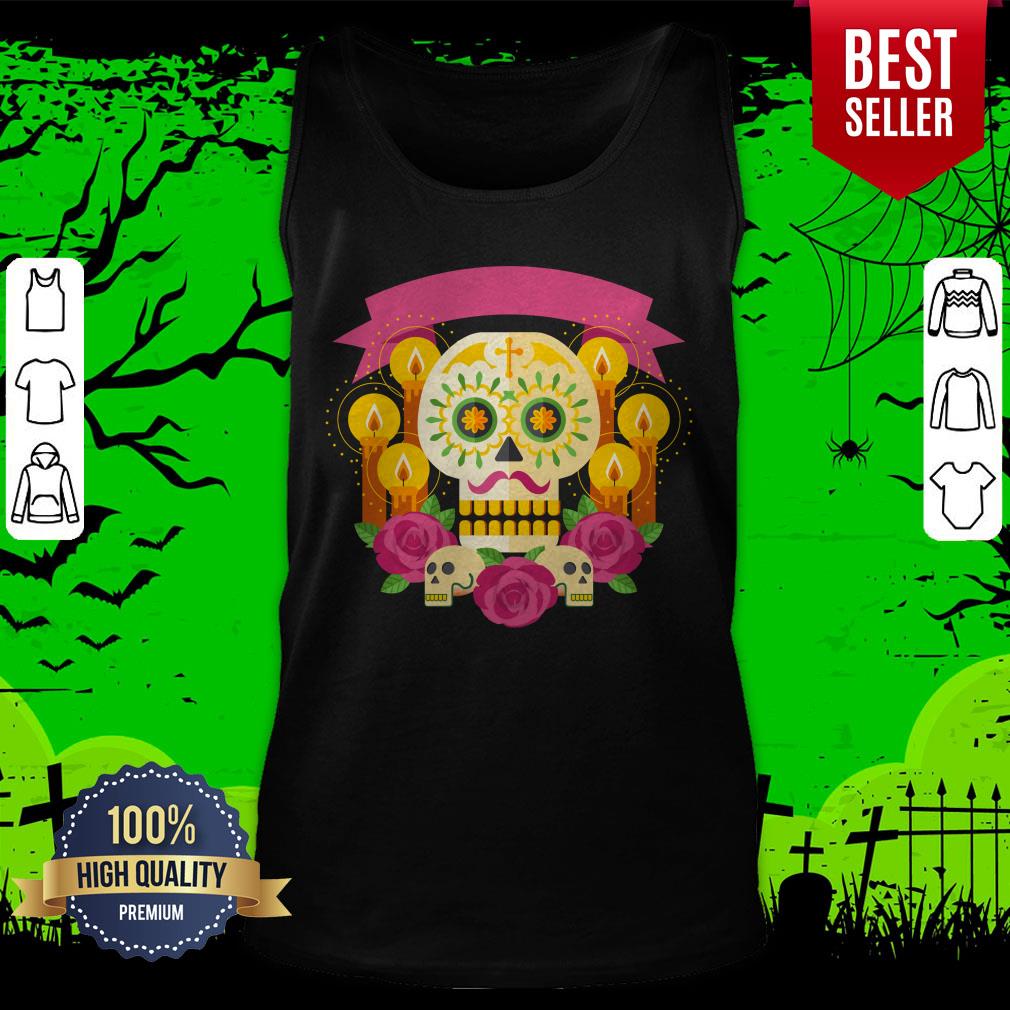 Happy Dia De Los Muertos Day Dead Sugar Skull Shirt - Image 5