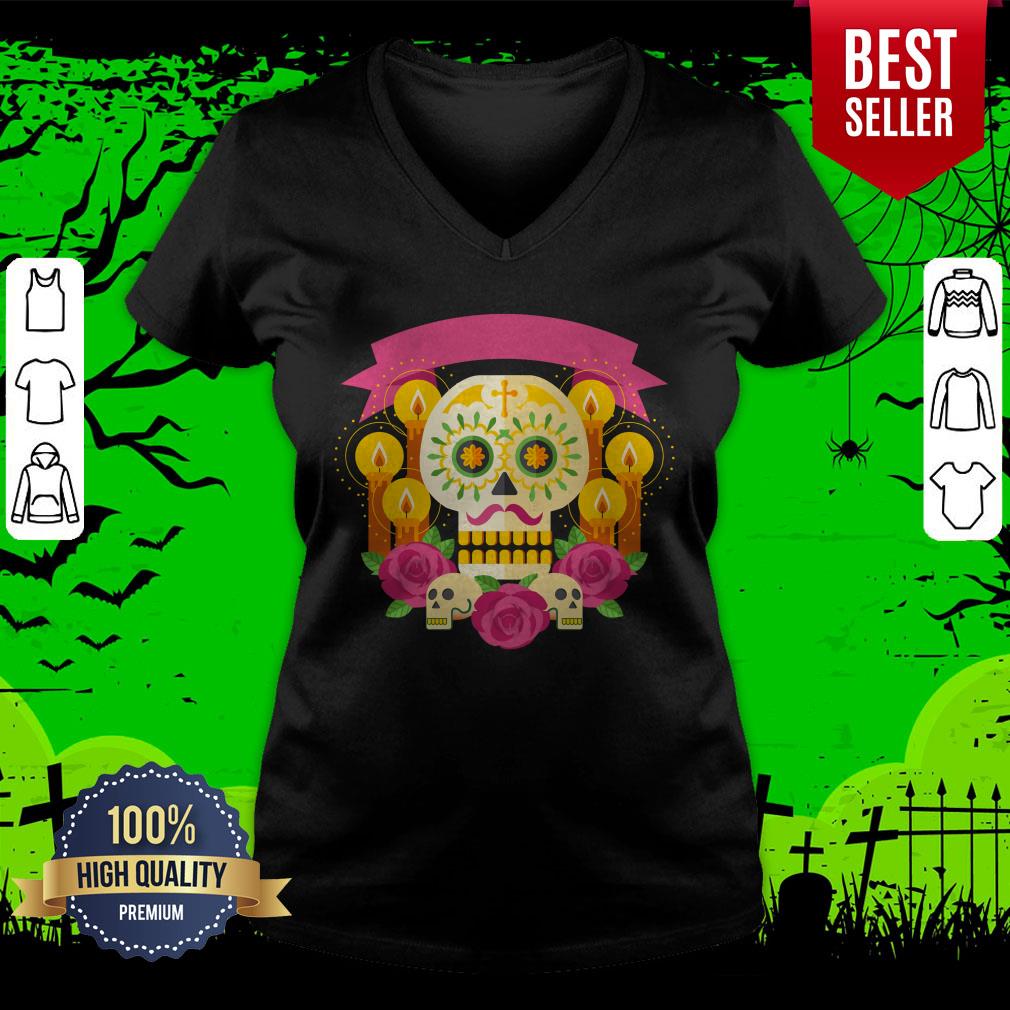Happy Dia De Los Muertos Day Dead Sugar Skull Shirt - Image 4