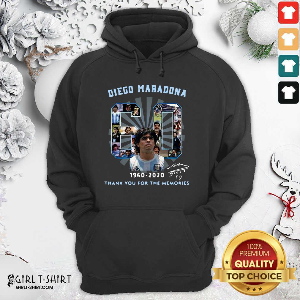 Happy Diego Maradona 60 Years 1960 2020 Thank You For The Memories Shirt - Image 5