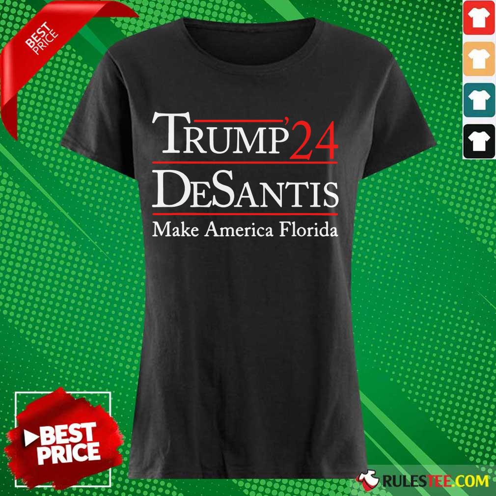 Happy Donald Trump 24 Desantis Make America Florida Shirt - Image 4
