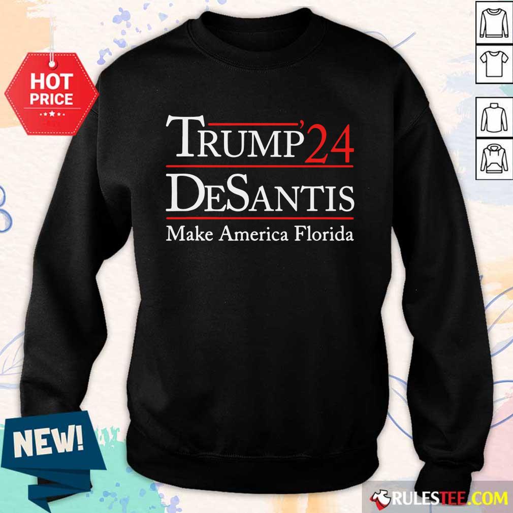 Happy Donald Trump 24 Desantis Make America Florida Shirt - Image 2