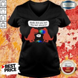 Alternative view of Happy Dude Did You Eat The Last Unicorn Shirt
