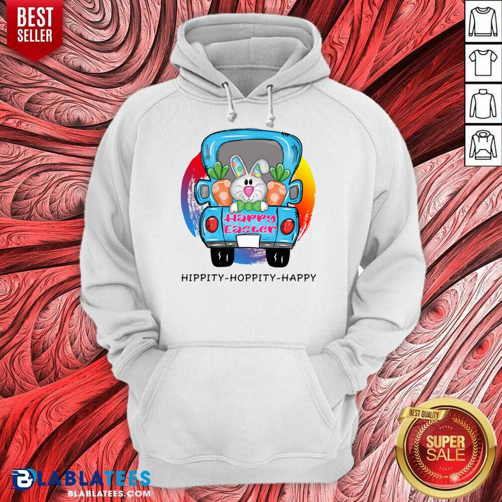 Happy Easter Bunny Hunting Eggs On Classic Truck Shirt - Image 2