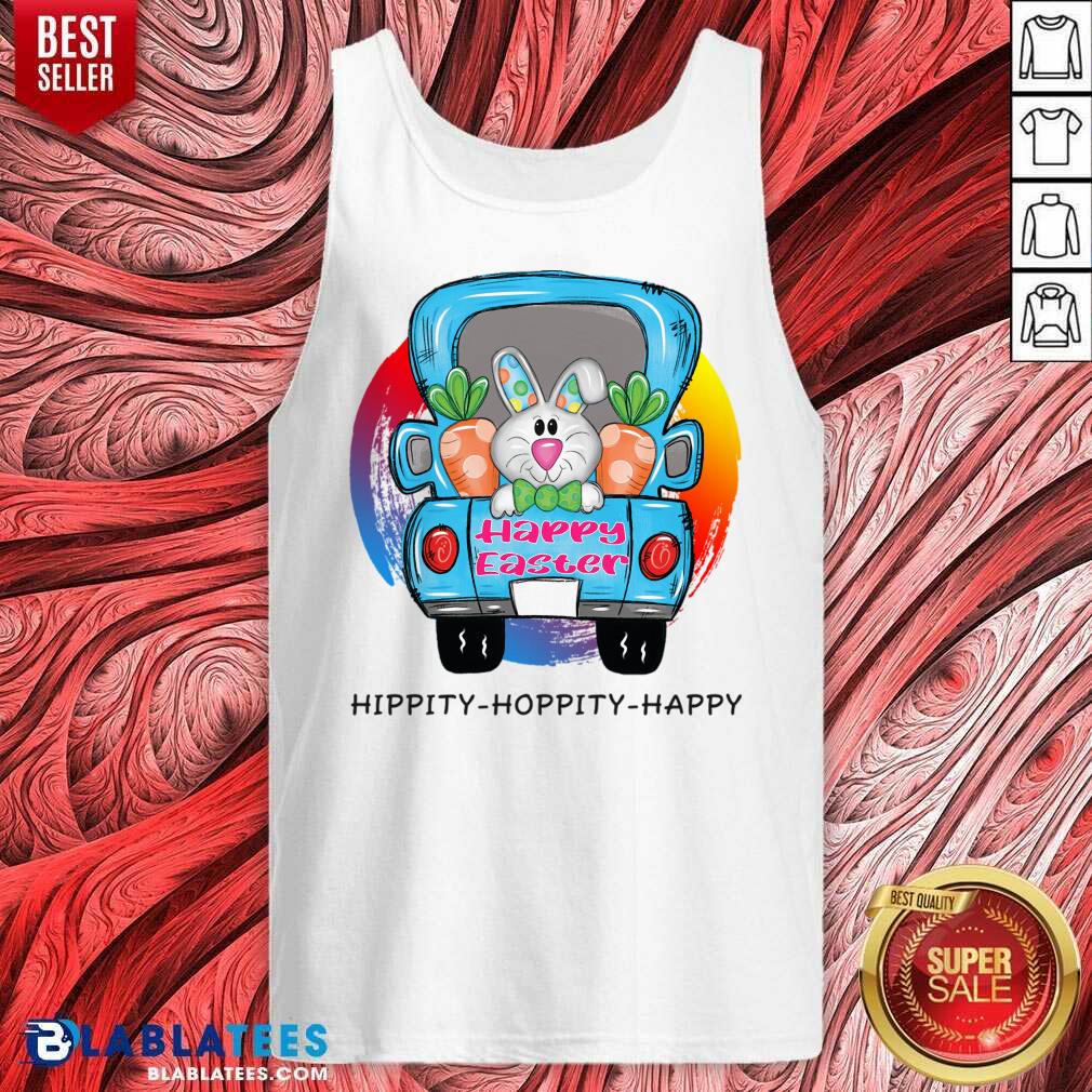 Happy Easter Bunny Hunting Eggs On Classic Truck Shirt - Image 4