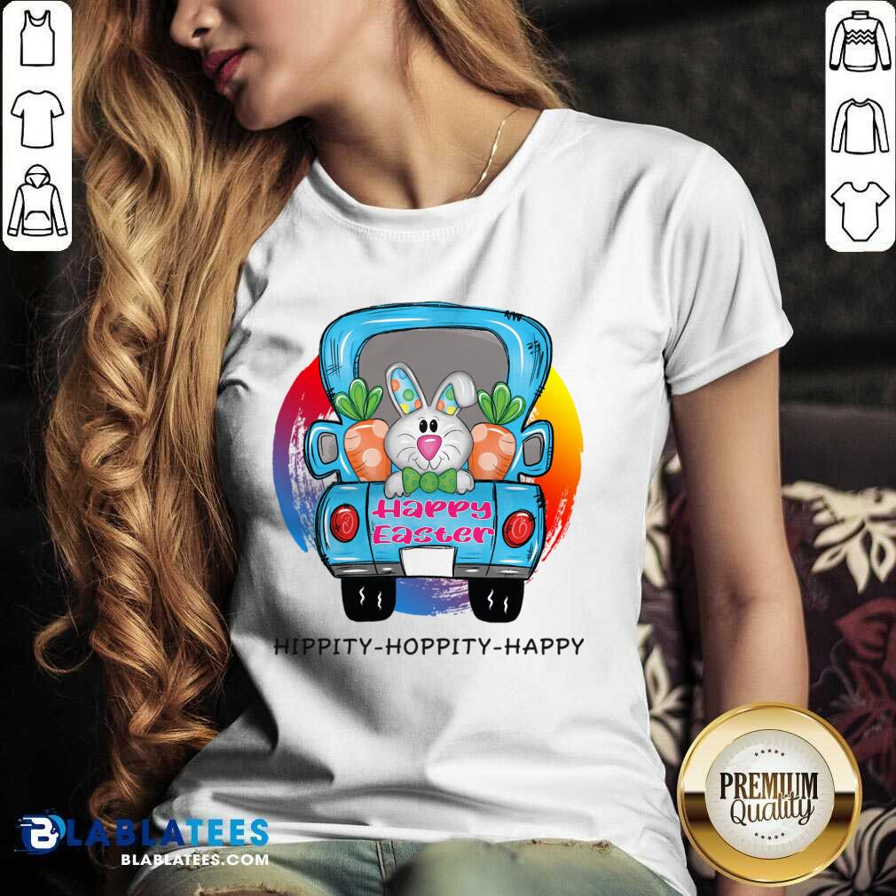 Happy Easter Bunny Hunting Eggs On Classic Truck Shirt - Image 3