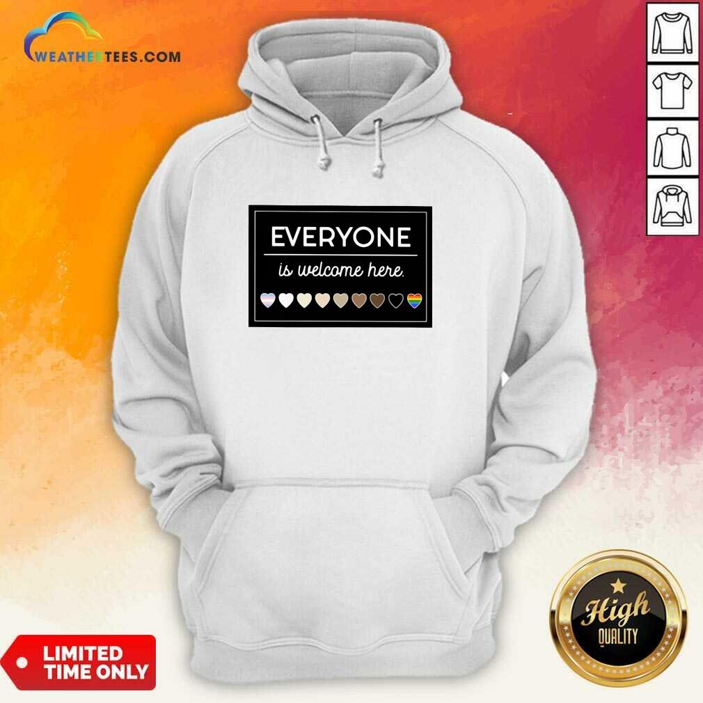 Happy Everyone Is Welcome Here LGBT Shirt - Image 5