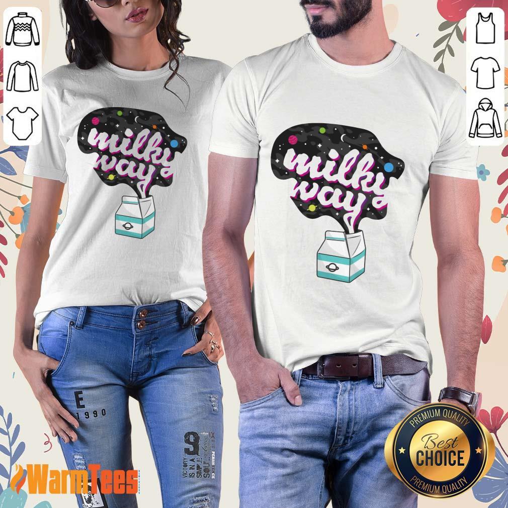 Happy Galaxy Milky Way Milk Bottle Shirt - Image 3