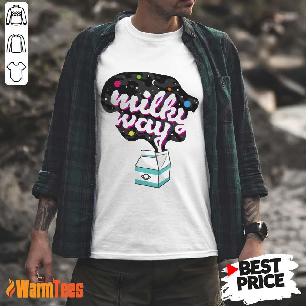 Happy Galaxy Milky Way Milk Bottle Shirt