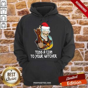 Alternative view of Happy Geralt Toss A Coin To Your Witcher Christmas Shirt