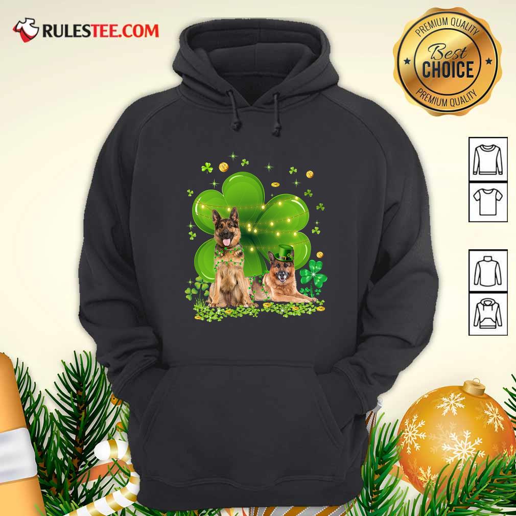 Happy German Shepherd Shamrock St Patricks Day Shirt - Image 2