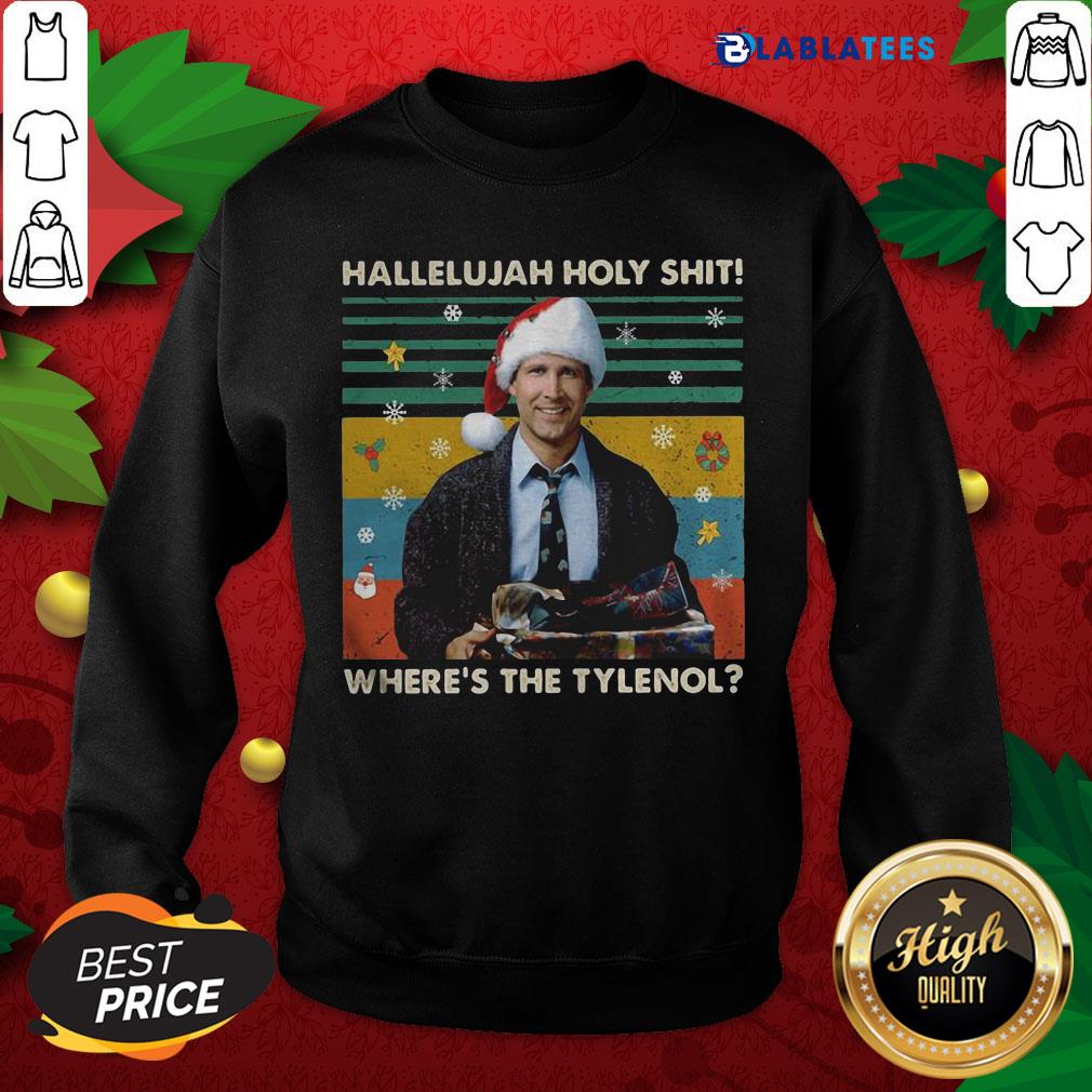 Happy Griswold Hallelujah Holy Shit Wheres The Tylenol Vintage Shirt - Image 4
