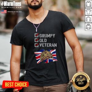 Alternative view of Happy Grumpy Old Veteran Shirt