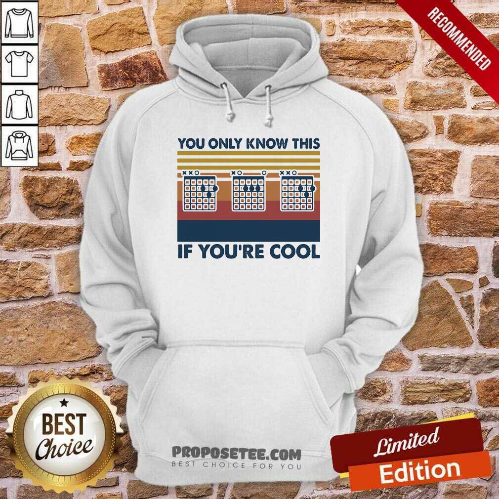 Happy Guitar You Only Know This If You’Re Cool Vintage Retro Shirt - Image 2