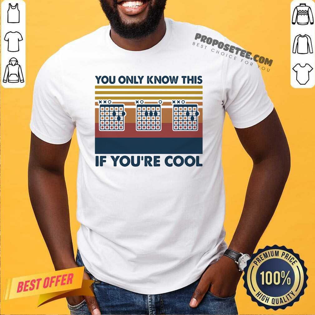Happy Guitar You Only Know This If You’Re Cool Vintage Retro Shirt
