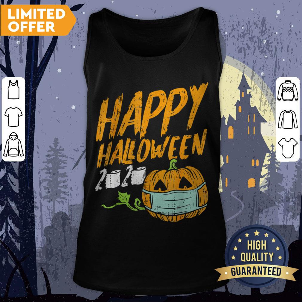 Happy Halloween 2020 Jack O Lantern In Mask Funny Quarantine Shirt - Image 2