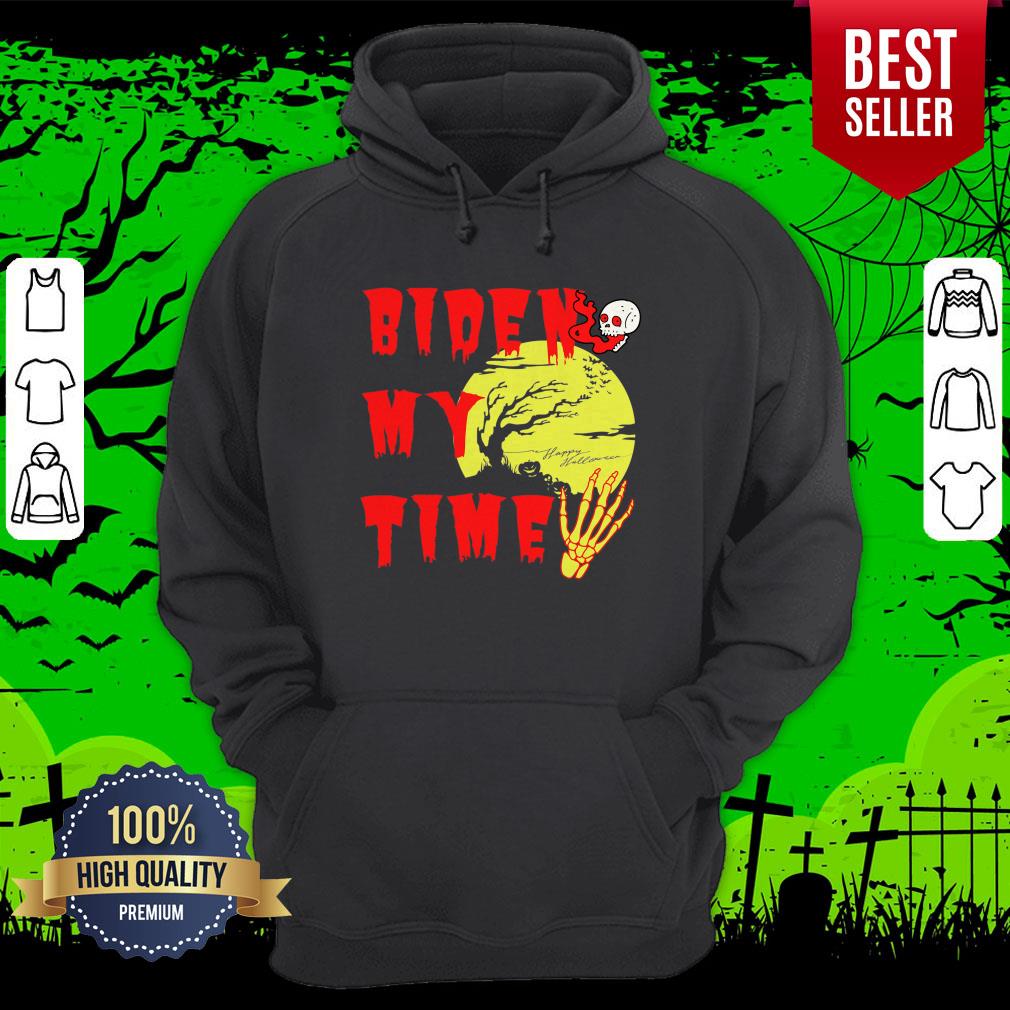 Happy Halloween Biden Skull My Time Shirt - Image 3