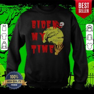 Alternative view of Happy Halloween Biden Skull My Time Shirt