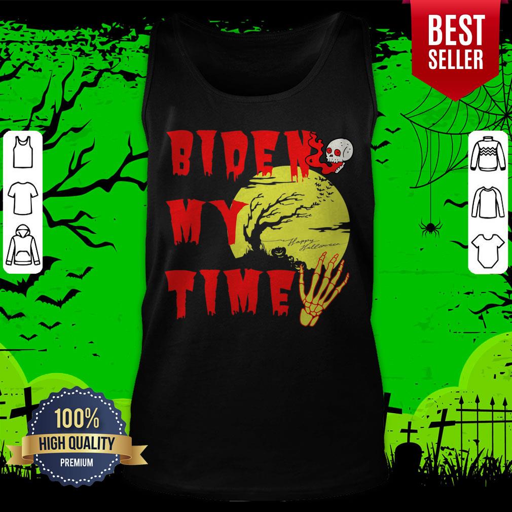 Happy Halloween Biden Skull My Time Shirt - Image 5