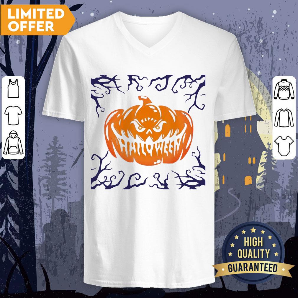 Happy Halloween Shirt Women Men Scary Night Pumpkin Face T-Shirt - Image 3