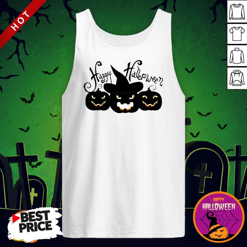 Happy Halloween Witches Pumpkin Shirt - Image 3