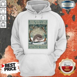 Alternative view of Happy Hedgehog Once Upon A Time Boy Vertical Poster Shirt