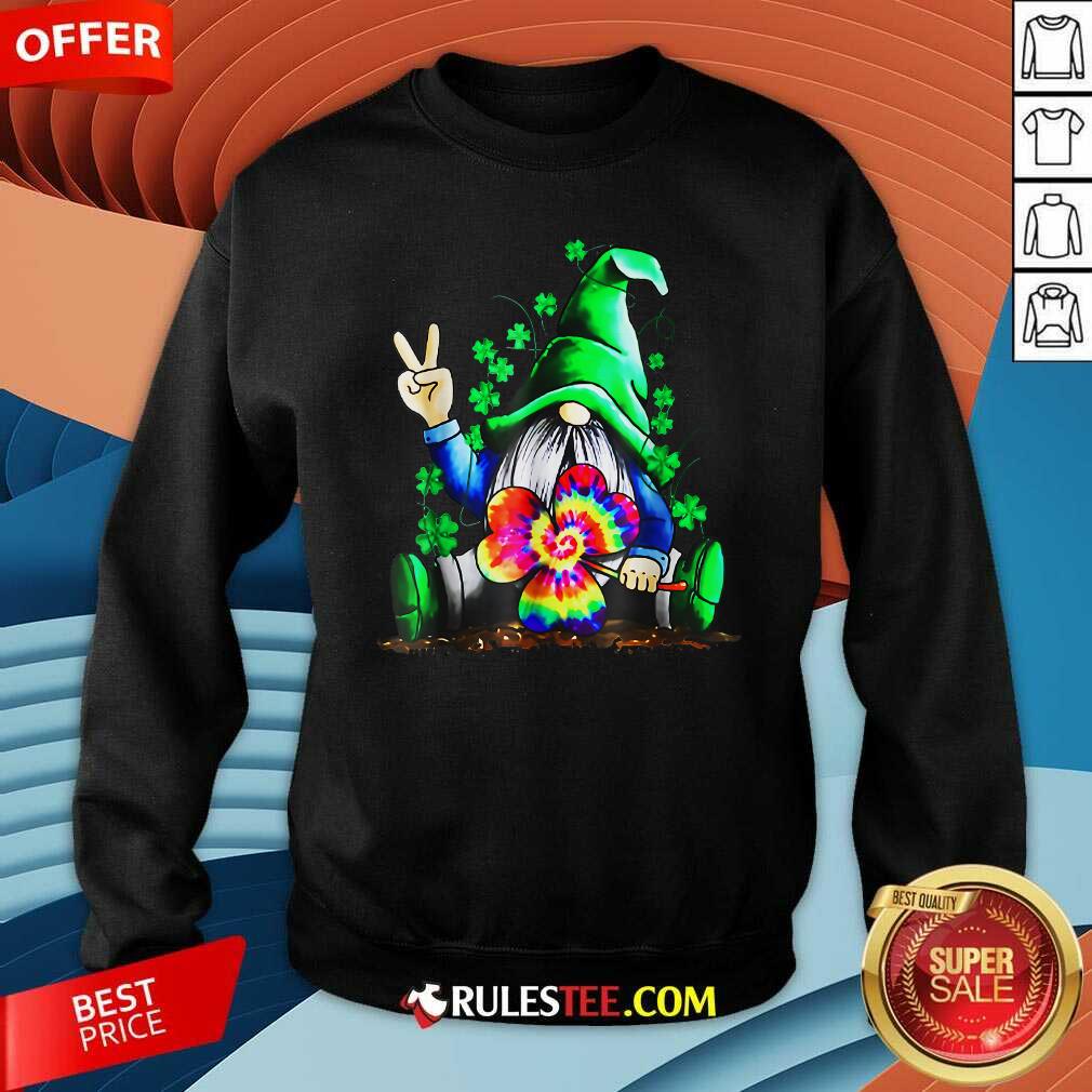 Happy Hippie Gnome Happy Patricks Day Shirt - Image 5