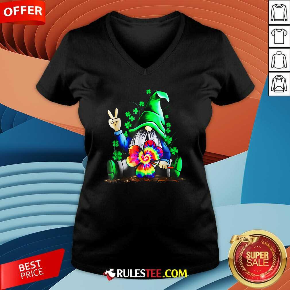 Happy Hippie Gnome Happy Patricks Day Shirt - Image 3