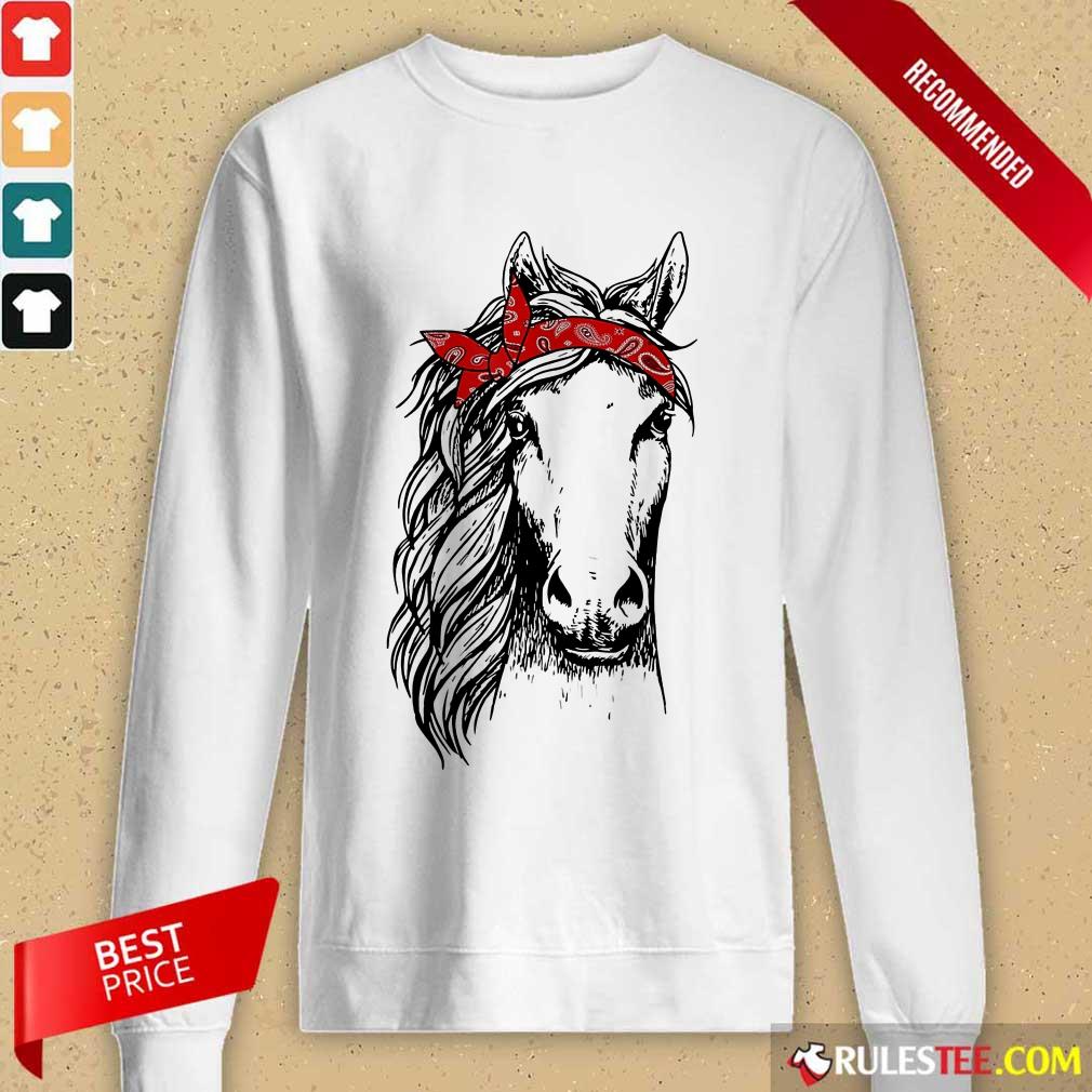 Happy Horse Mom Happy Mothers Day Red Headband Shirt - Image 2
