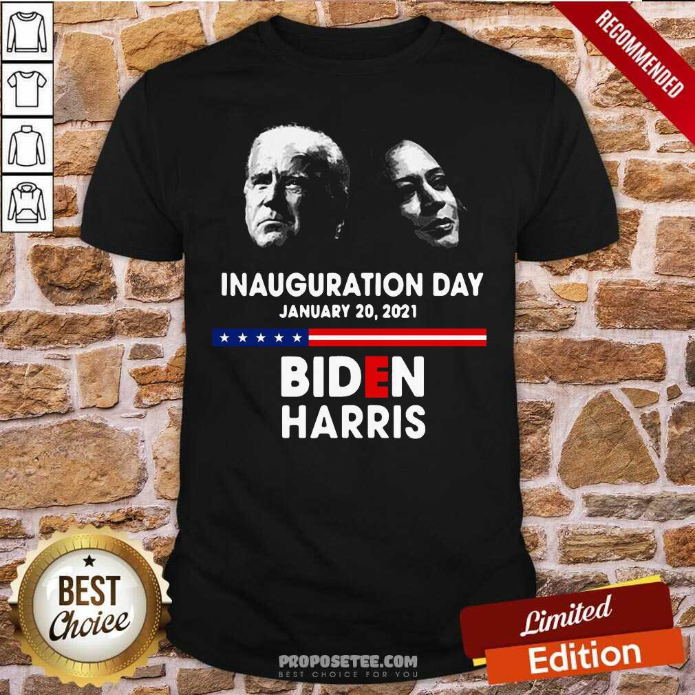 Happy Inauguration Day January 20 2021 Biden Harris American Flag Shirt