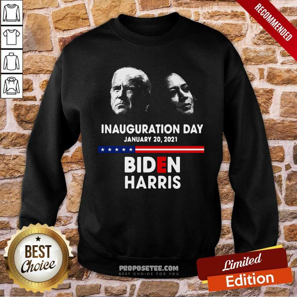 Happy Inauguration Day January 20 2021 Biden Harris American Flag Shirt - Image 5