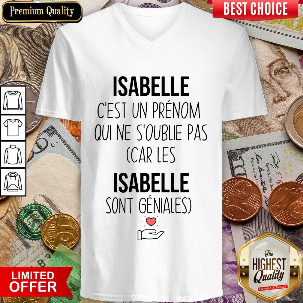 Happy Isabelle C'Est Un Prenom Qui Ne S'Oublie Pas Shirt - Image 2