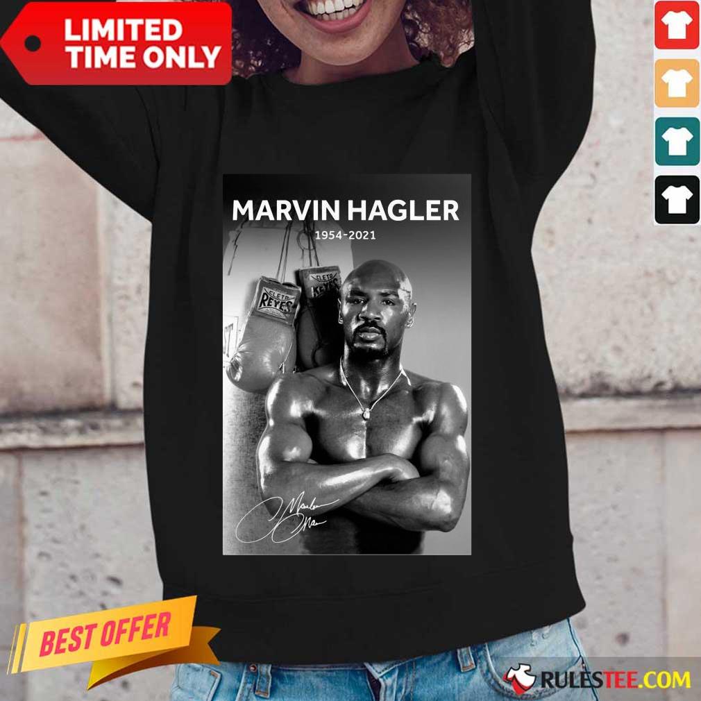 Happy Marvelous Marvin Hagler 1954-2021 Shirt - Image 2