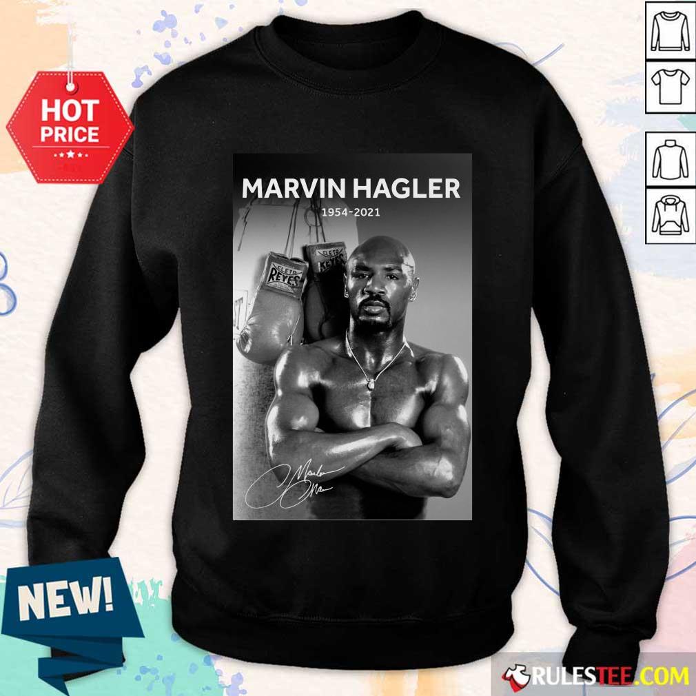 Happy Marvelous Marvin Hagler 1954-2021 Shirt - Image 4