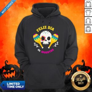 Alternative view of Happy Mexican Sugar Skull Feliz Dia De Muertos Shirt