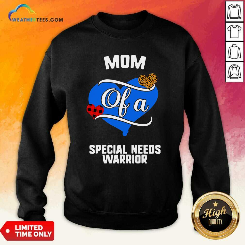 Happy Mom Of A Special Needs Warrior Heart Shirt - Image 4