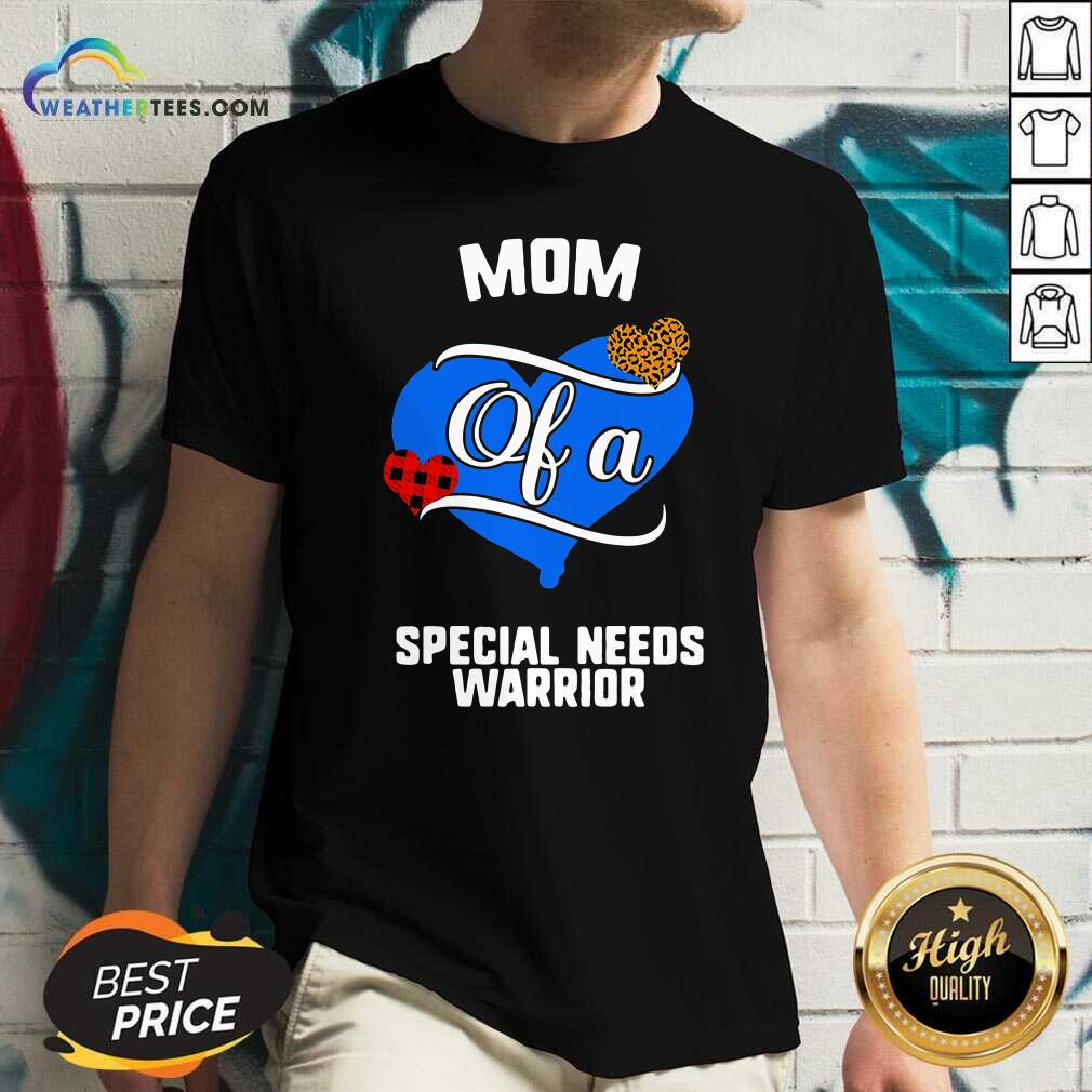 Happy Mom Of A Special Needs Warrior Heart Shirt - Image 2
