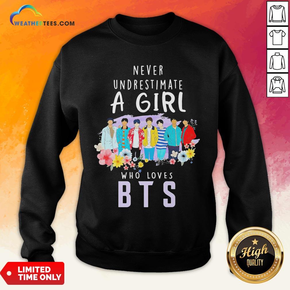 Happy Never Underestimate A Girl Who Loves BTS Shirt - Image 4