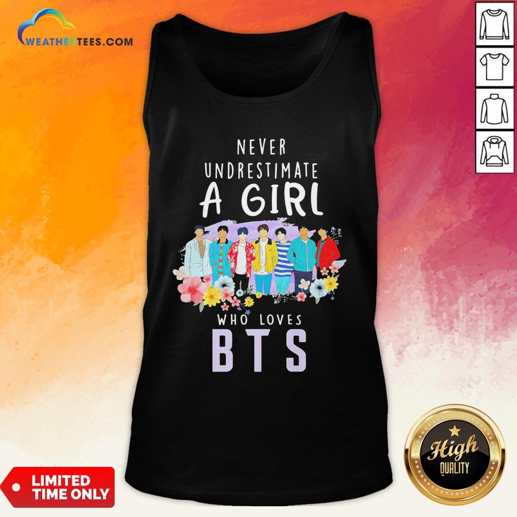 Happy Never Underestimate A Girl Who Loves BTS Shirt - Image 3