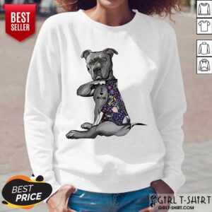 Alternative view of Happy Pitbull Tattoo I Love Mom 2 Shirt